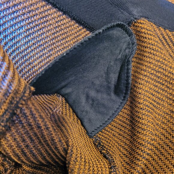 Misook Faux Leather Trim Knit Cardigan Jacket - Picture 6 of 7